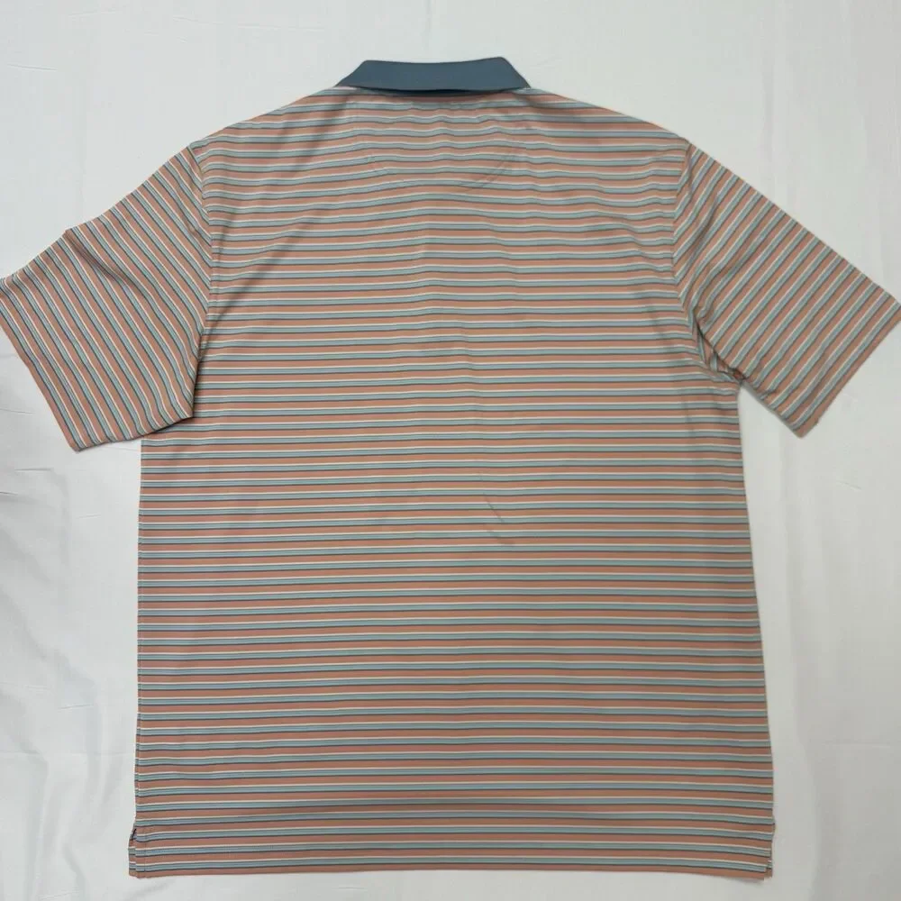 Lot of 2 Southern Tide Men's Large The Skipjack Polo Short Sleeve Stripes
